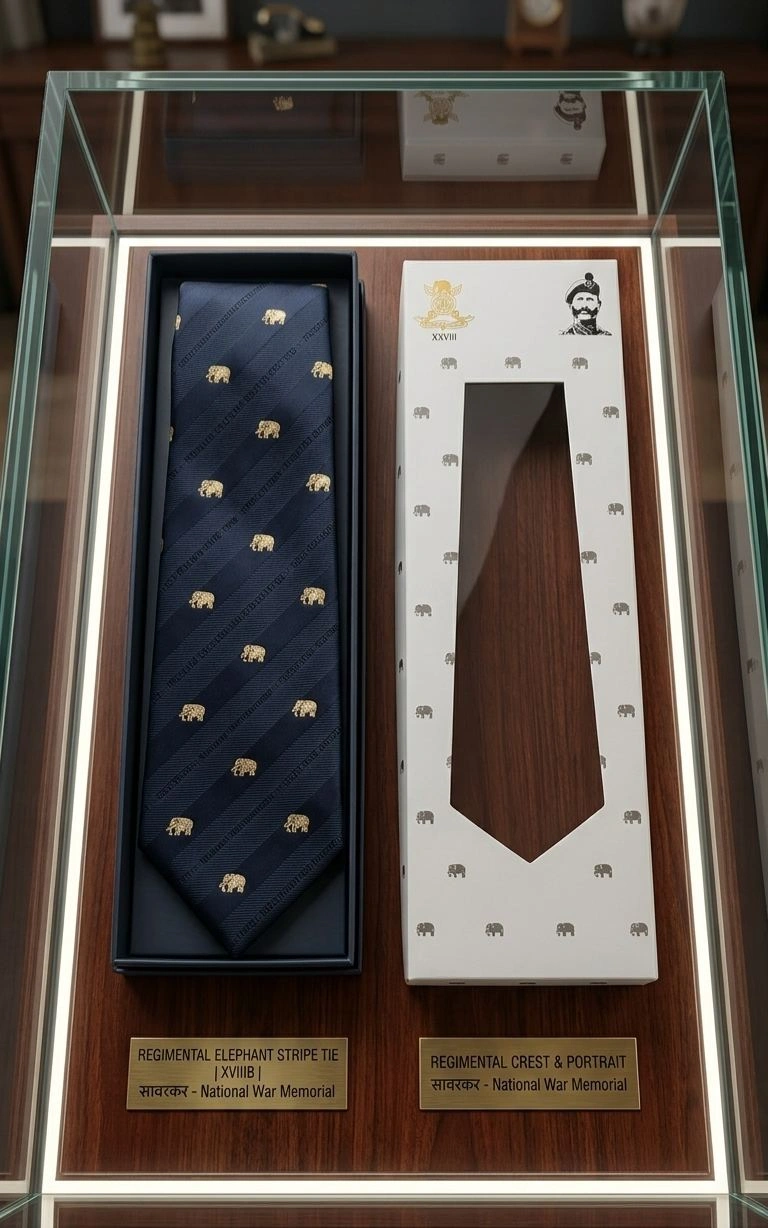 Regimental Elephant Stripe Tie